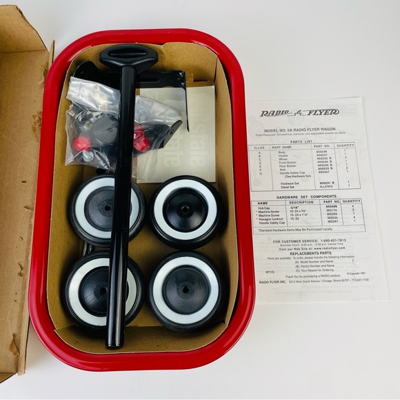 Radio Flyer Model 5 NL  Red Wagon ‘All State Insurance’ Edition Made In USA - Picture 2 of 7